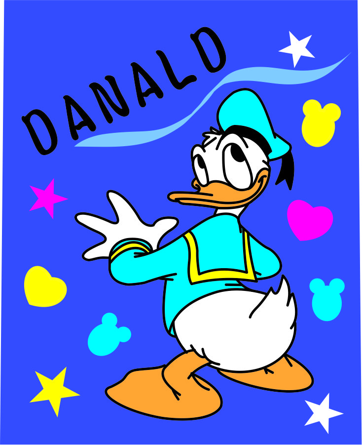 Donald Duck Logo 37 iron on paper